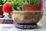 10-Inch Diameter Full Moon Singing Bowl – Hand-Hammered in Nepal