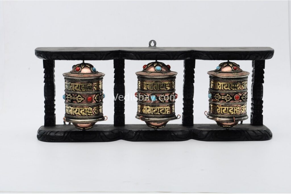 Tibetan Prayer Wheel 3-in-1 – Wall Hanging and Tabletop