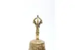 5-Inch Tall Brass Ritual Bell – handcrafted with a classic design and clear resonant sound, ideal for meditation, prayer, and traditional Tibetan spiritual practices.