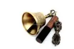 8-Inch Bronze Ritual Bell – handcrafted from high-quality bronze with a traditional design, producing a deep, clear tone ideal for rituals, meditation, and spiritual ceremonies.