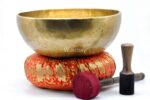 Large handmade standing singing bowl made in Nepal for grounding and sound healing