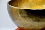 Large handmade standing singing bowl made in Nepal for grounding and sound healing