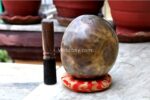 5-Inch Diameter Handmade Full Moon Singing Bowl from Nepal – Meditation and Sound Healing Tool