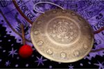 Hindu OM Carved Tibetan Gong for Sound Healing and Meditation - Image 2