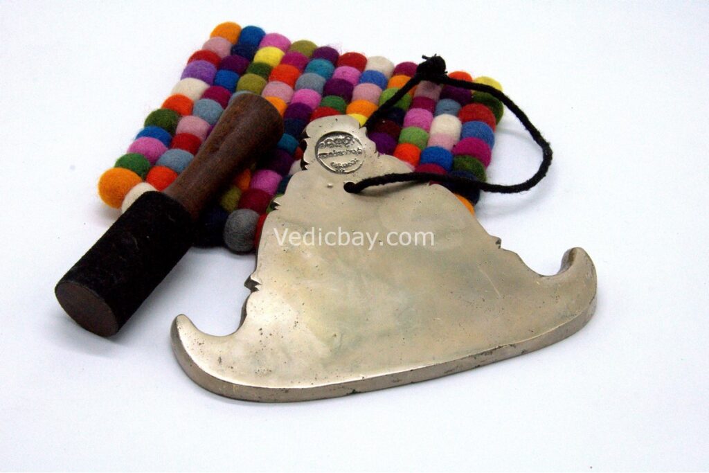 Burma Bell – 8 Inch Kyeezee Burmese Spin Gong – Handmade Bronze Meditation Bell with Striker and Spinner – Ideal for Chakra Healing and Sound Therapy