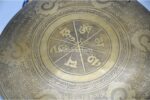 Mantra Carved Tibetan Gong – Handmade Gong for Chakra Healing and Meditation – Sacred Symbols – Deep Resonant Sound – From Nepal