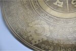 Mantra Carved Tibetan Gong – Handmade Gong for Chakra Healing and Meditation – Sacred Symbols – Deep Resonant Sound – From Nepal