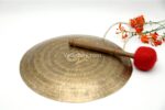 Full Tibetan Mantra Etched Gong – Handmade Gong from Nepal – Deep Resonance for Chakra Healing and Meditation – Fully Etched with Sacred Mantras