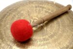 Full Tibetan Mantra Etched Gong – Handmade Gong from Nepal – Deep Resonance for Chakra Healing and Meditation – Fully Etched with Sacred Mantras