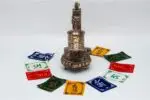 Tibetan Prayer Wheel with incense holder and burner – handcrafted in Nepal