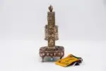 Tibetan Prayer Wheel with incense holder and burner – handcrafted in Nepal