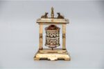 5.5-inch Tibetan Prayer Wheel with 2-line mantra and brass base handmade in Nepal
