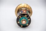 Tibetan Prayer Wheel – 7.5 Inch Tabletop with Eight Lucky Symbols and Stones – Handmade in Nepal