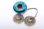 Dragon Embossed Tibetan Chimes – prime quality, handcrafted from 7-metal alloy with intricate dragon designs, producing a powerful and clear tone ideal for meditation, ritual use, and space cleansing.