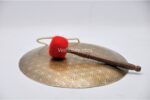 Flower of Life Tibetan Gong – Handmade Gong for Sound Healing and Meditation – Etched with Sacred Geometry and Mantras – Includes Felt Striker