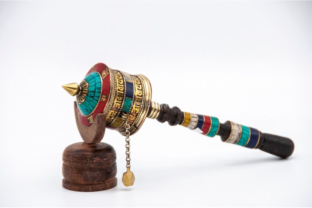 Handheld mantra wheel from Nepal