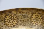 Large Foot Engraved Singing Bowl – Fire & Tibetan Mantra – Vajra Symbol - Image 5