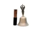 Plain Bronze Tibetan Bell – handcrafted with a smooth, unembellished finish, made from traditional bronze alloy for clear and resonant sound, ideal for meditation and ceremonial use.