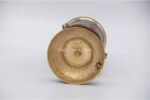 Tibetan Prayer Wheel – 6.5 Inch Tabletop with Brass Mantra and Stone Inlay – Handmade in Nepal