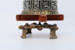 Tibetan Prayer Wheel, Prayer Wheel Nepal, Tabletop Dharma Wheel, Austamangal Symbols, Eight Lucky Symbols, OM Mani Padme Hum, Handmade Buddhist Item, Spiritual Decor, VedicBay, Blessed Prayer Wheel