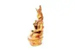 Handmade Vajrasattva Statue seated in meditative posture holding vajra and bell – crafted from brass with intricate details, representing purification and spiritual awakening.