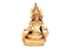 Handmade Vajrasattva Statue seated in meditative posture holding vajra and bell – crafted from brass with intricate details, representing purification and spiritual awakening.