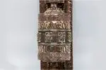 Wall Mounting Copper Prayer Wheel with Garuda and stupa frame – handmade in Nepal