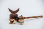 Mini Tibetan prayer wheel with cane handle