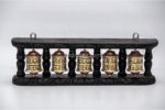 5-in-1 Tibetan Prayer Wheel wall hanging and tabletop with Om Mani Padme Hum mantra – handmade in Nepal