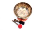 12-Inch Old Finish Head Therapy Singing Bowl with Mallet, Cushion & Felt Drum Stick