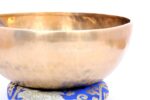 12-Inch Handmade Head Therapy Tibetan Singing Bowl – Dim Finish with Mallet, Cushion & Drum Stick