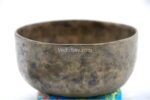 Antique Tibetan Thadobati singing bowl with straight walls and flat base – 4 inch Himalayan bowl