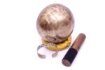 5-Inch Old Finish Handmade Singing Bowl with Cushion, Mallet & Mantra Bracelet