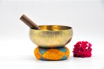 7 inch handmade Tibetan Therapy singing bowl with dim finish – thin wall bowl crafted in Nepal for meditation and healing