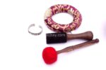 9-Inch Old Finish Handmade Singing Bowl with Cushion, Mallet & Mantra Bracelet