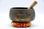 Antique Mani singing bowl with thick walls and broad rim – 6.5 inch Himalayan bowl