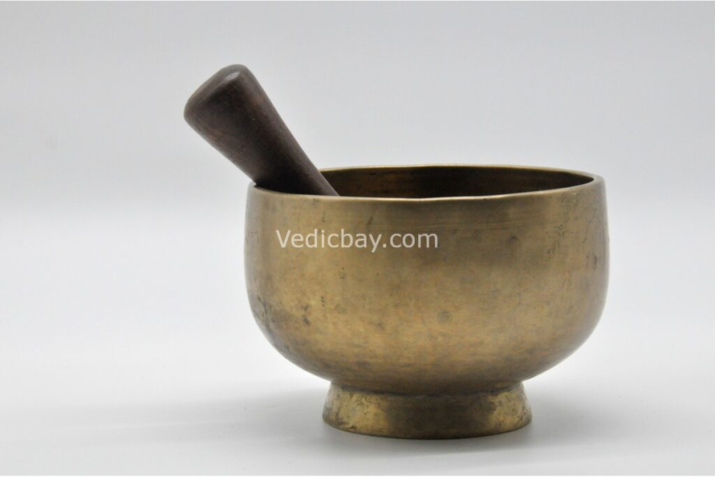6 inch antique Naga singing bowl collected from Himalaya – Tibetan sound healing bowl