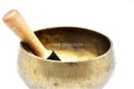6.5 inch antique Naga singing bowl collected from Himalaya – old Tibetan meditation bowl with tall base