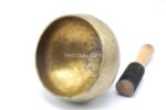 6.5 inch antique Naga singing bowl collected from Himalaya – old Tibetan meditation bowl with tall base