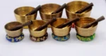 Authentic Hand Beaten Tibetan Singing Bowl- Set of Seven