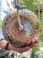 Artisan 3 Layer Tiger Eye Singing Bowl Set-Hanging Chakra Bowls - Image 5